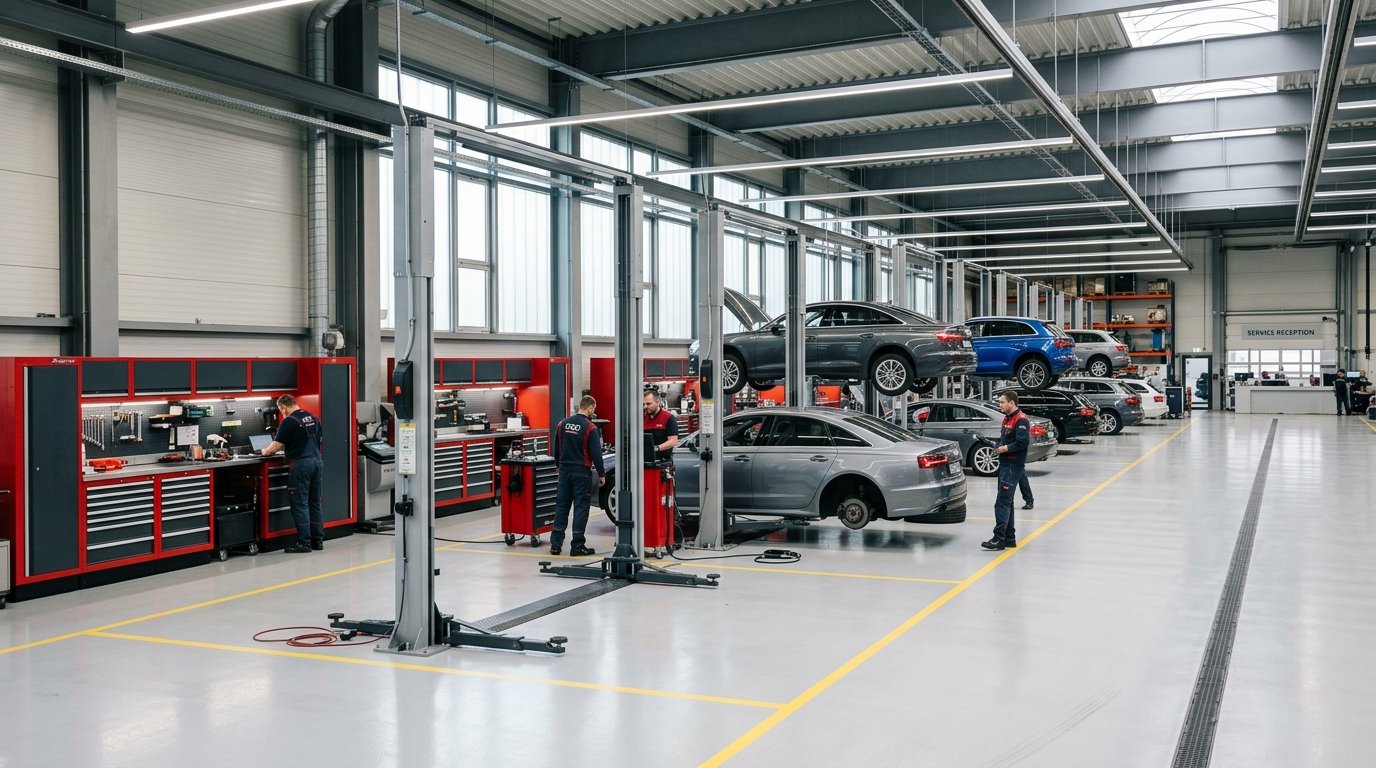 Test Oto Servis 2026 Atölye Görünümü